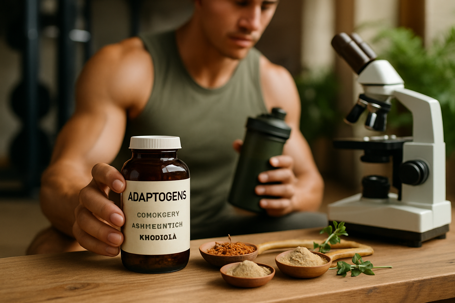 Adaptogene für sportliche Leistung - Cordyceps, Ashwagandha und Rhodiola für Ausdauer und Muskelaufbau
