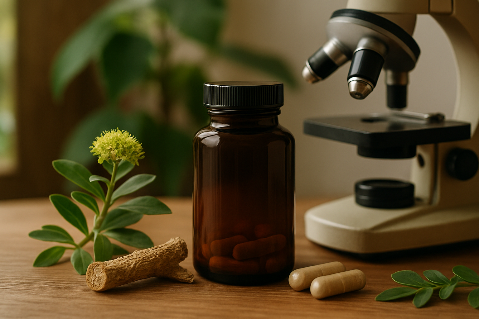 Wissenschaftliche Darstellung von Adaptogenen mit Fokus auf Sicherheit und Verträglichkeit